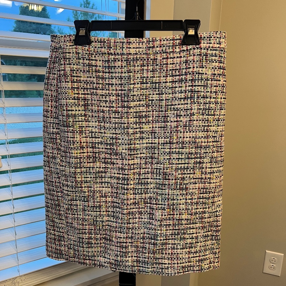 J. Crew Multicolor Midi Shirt - Size 8